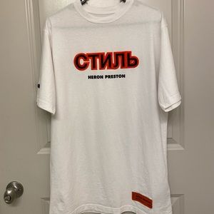 Heron Preston White ‘style’ T-shirt